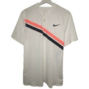 Nike Roger Federer Shirt Mens Large Australian Open 2018 Tennis Blade Henley